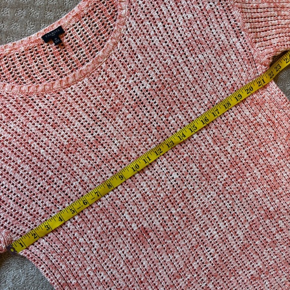 Talbots Women's Rose Pink Knit 3/4 Sleeve Open Knit Sweater size 1x - Picture 5 of 9